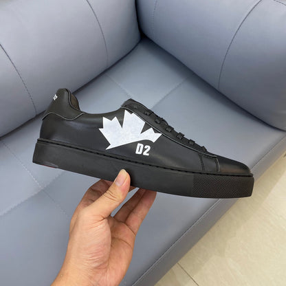 NEW-DSQ2 25ss Leather sneakers