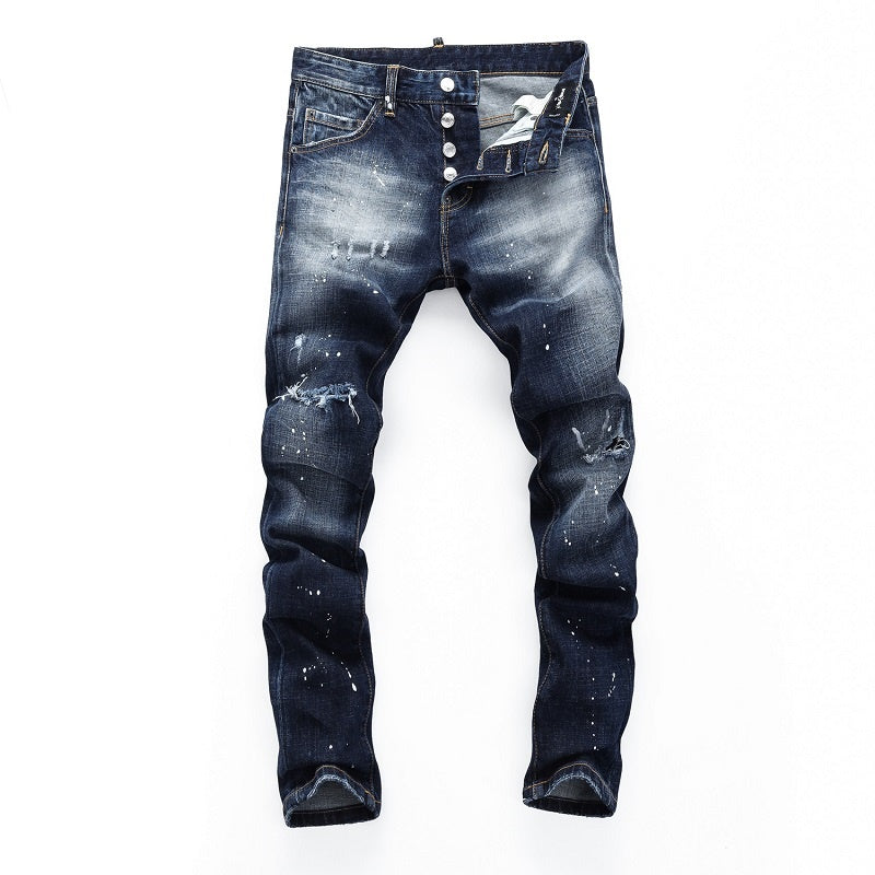 New-DSQ2 Personalized inkjet Jeans