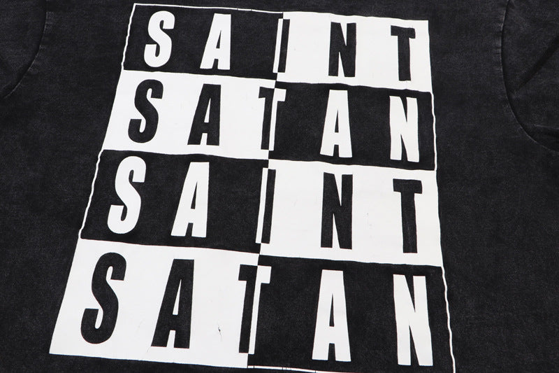 New-Saint Michael 2024ss Black T-shirt