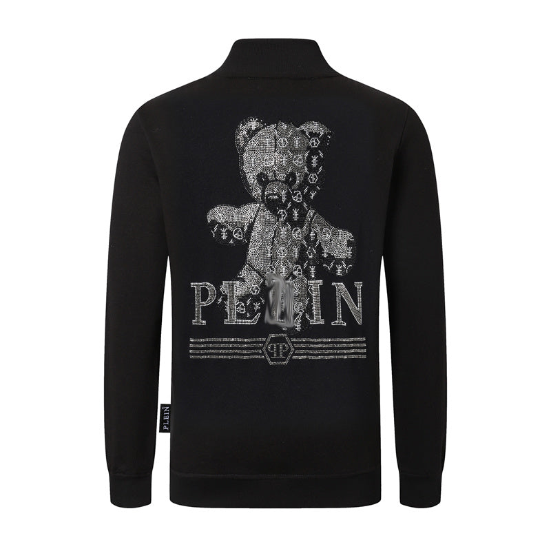 New-Philpp 2025ss Zipper Printed Hoodie