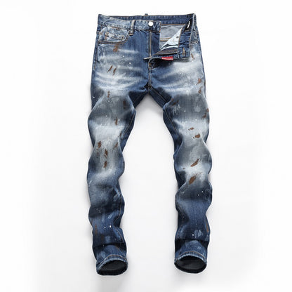 New-DSQ2 stretch inkjet slim fit Jeans