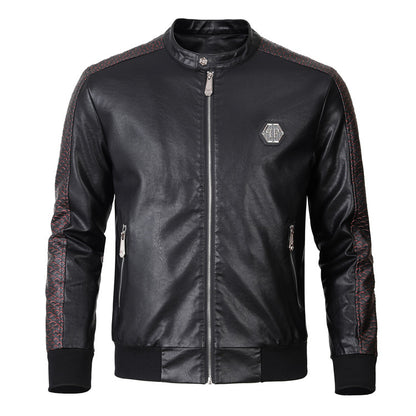 New-Philpp Men's Genuine leather Jacket