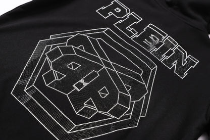 New-Philpp 25ss Black Hoodie