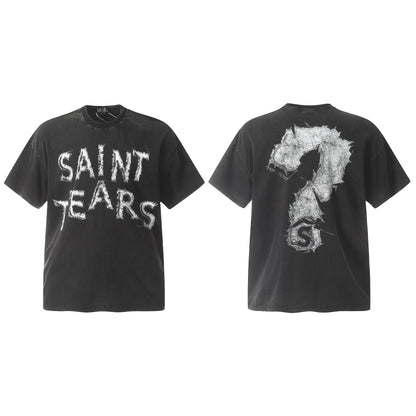 New-Saint Michael Black T-shirt